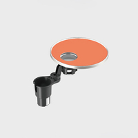 Plateau de table pour porte-gobelet de voiture, rotation à 360°, bureau suspendu, tapis antidérapant en silicone, pour le bureau, la salle à manger, pour BMW, Toyota, Honda