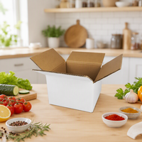 Boîtes d'expédition et de déménagement en carton ondulé recyclable, grand format, avec logo personnalisé imprimé, pour articles de boisson et éponges