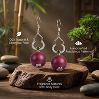 Boucles d'oreilles pendantes en forme de gourde porte-bonheur chinoise, charme Feng Shui, faites à la main, cadeau traditionnel porte-bonheur, OEM/ODM