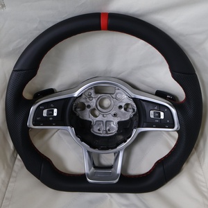 พวงมาลัยพื้นแบนสำหรับ MK7 7R 7.5R 6R MK5 MK7.<span class=keywords><strong>5</strong></span> R7 MK4 R line <span class=keywords><strong>MK</strong></span> 6 4 <span class=keywords><strong>5</strong></span> <span class=keywords><strong>Jetta</strong></span> Amarok - Product Image 5