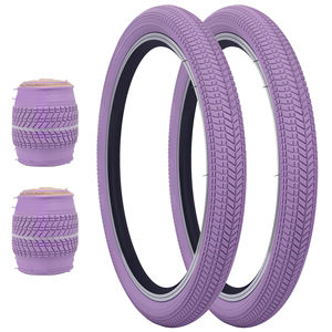 Vélo BMX pliable pour enfants ZUKKA 20''x2.125'', pneus pneumatiques à bande de roulement rainurée, caoutchouc durable, plusieurs couleurs disponibles - Product Image 5