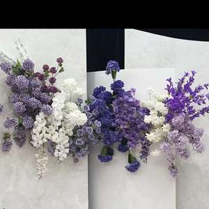 Flores Artificiales de la Serie Púrpura para Bodas - Arreglos de Rosas, Lirios, Tulipanes e Hortensias para Decoración de Suelos y Fondos - Product Image 6