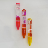 Stylo bille en forme de balle avec minuterie liquide, points flottants colorables, jouet anti-stress relaxant, décoration de bureau, boîte PDQ personnalisée