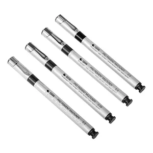 3种不同的尖端尺寸高品质日本文具手感金属棒精纤笔
