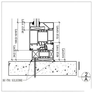 Puerta Batiente XLB-80 de Larga Duración con Núcleo Metálico Deslizante, Resistente a Tormentas, Unidad para Vestíbulo con Estructura Contemporánea de Aleación para Ventilación en Azoteas - Product Image 5