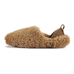 Pantofole da <span class=keywords><strong>Donna</strong></span> Personalizzabili con Logo, in Peluche Marrone, con Suola Antiscivolo in Gomma per Uso Interno - Product Image 2