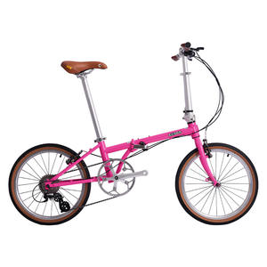 <span class=keywords><strong>Bicicleta</strong></span> <span class=keywords><strong>Plegable</strong></span> KOSDA de 20 Pulgadas, Ultraligera, KD007, Retro, para Hombre y Mujer, 8 Velocidades, Frenos V Dobles - Product Image 6