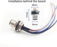 Câbles de connecteurs d'alimentation robustes M12/M16, IP67
