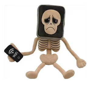 Nouveau produit 2025 Pot Hotspot Brainrot Stealing Skeleton, petite peluche unisexe avec rembourrage en coton PP - Product Image 4