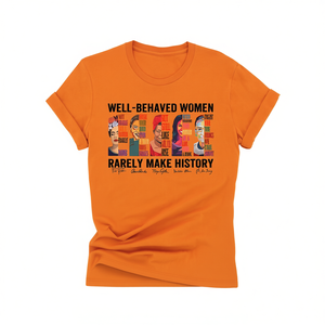 T-shirt da donna femminista, girocollo, manica corta, 100% cotone, stampata, casual, per tutte le stagioni - Product Image 1