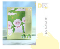 Kit d'art DIY avec pastels à l'huile, Jouet créatif de peinture DIY pour enfants, Kit de dessin avec pastels à l'huile doux, Jouet de création artistique fait main pour enfants