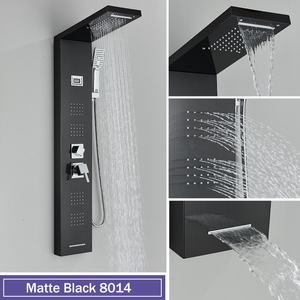 Système de douche à panneau de pluie, colonnes de salle de bain, jets de spa en cascade, panneau mural de douche intelligent, panneau de douche en acier inoxydable 304 - Product Image 3