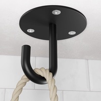 Crochet de plafond robuste en acier inoxydable pour ventilateur et écran de projection (sac de sable), crochet simple pour plafond et mur