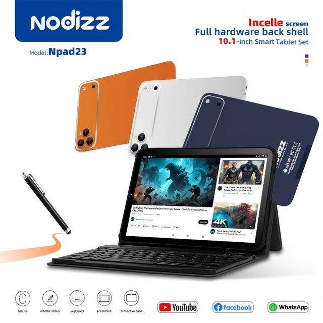 New Npad23 10.1 Inch Capacitive Screen Tablet 4G Calling 12GB+512GB Business Adult Multifunctional Pad for Office Home Travel