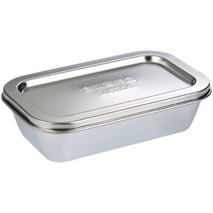 Stainless Steel Food Storage Box 304 Rectangle Clip On Lid For School Canteen Use - Product Image 1
