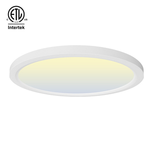 ไฟเพดาน LED แบบฝังขนาด 12 นิ้ว มาตรฐาน ETL ปรับอุณหภูมิสีได้ 5 ระดับ ดีไซน์บางเฉียบ ทรงกลม สำหรับห้องนอน ห้องครัว - Product Image 1