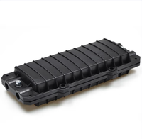 Caja de Empalme de Fibra Óptica FTTH Impermeable de ABS Mini con 2 Entradas y 2 Salidas, Caja de Reparación de Empalmes de 320*135*6.5mm