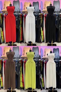 Nouvelle Collection 2026 – <span class=keywords><strong>Robe</strong></span> Plissée Décontractée pour Femme, Grande Taille (3XL, 4XL, 5XL), Sans Manches, Style Bandage et Patchwork, Idéale Printemps-Été – Vente en Gros Usine - Product Image 2