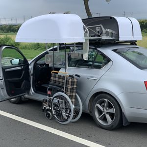 Dispositif de rangement pour fauteuil roulant sur le <span class=keywords><strong>toit</strong></span> de la voiture, boîte de rangement <span class=keywords><strong>pliable</strong></span> pour fauteuil roulant sur le <span class=keywords><strong>toit</strong></span> pour les personnes handicapées - Product Image 3