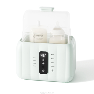 Calentador de leche para bebés 4 en 1 con doble biberón, esterilizador multifuncional, vaporizador de alimentos y máquina para descongelar leche materna - Product Image 1