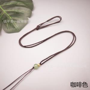 공장 도매 다이아몬드 조정 가능한 손으로 짠 대나무 체인 스포티 구리 남여 공용 난양 목걸이 얇은 펜던트 끈 - Product Image 6