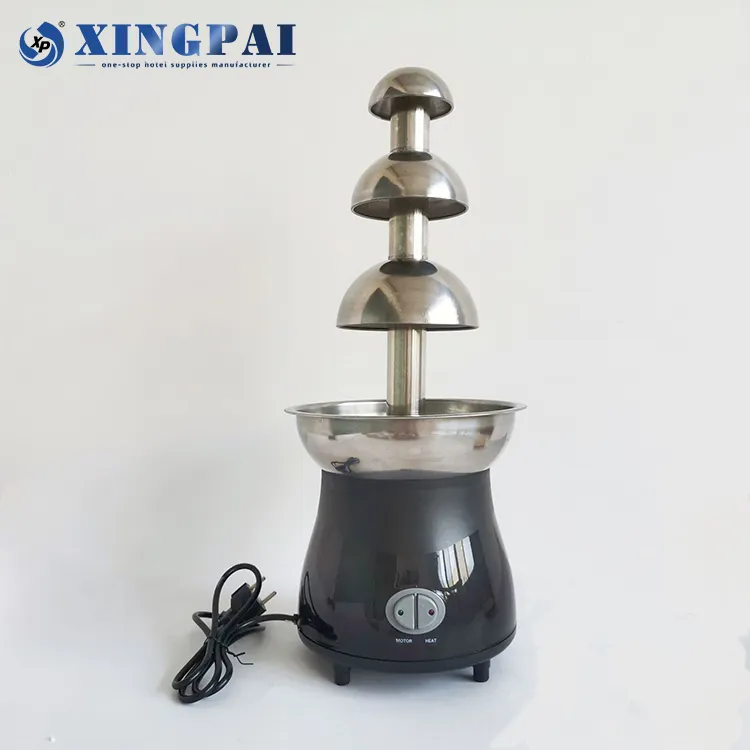 XINGPAI hotel & restaurant supplies three tier chocolate fountain machine commercial fuente de chocolate for wedding banquet