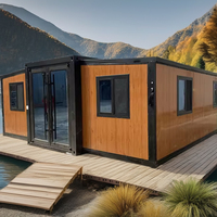 Design d'intérieur moderne de luxe Chambre mobile préfabriquée pour maison pliante Construction à double aile Maisons en conteneur extensible