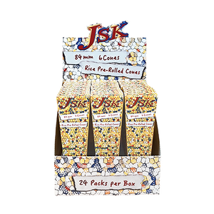 Impression de logo personnalisé Prerolls cône classique King Size rouleau marron naturel étiquettes à pointe conique boîte en papier couché accessoires pour fumeurs - Product Image 5