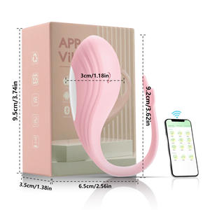 APP mainan seks <span class=keywords><strong>vibrator</strong></span> Masturbator wanita dewasa silikon nyaman telur harta karun air merah muda isi ulang - Product Image 5