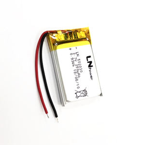 Batterie Lipo rechargeable 3.7V <span class=keywords><strong>502035</strong></span> au lithium polymère 300mAh <span class=keywords><strong>Li</strong></span> <span class=keywords><strong>Ion</strong></span> pour casque Bluetooth Capacité 20ah avec tension de fin 3V - Product Image 4