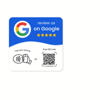 Tarjeta NFC con Código QR para Reseñas de Google, 13.56MHz ISO14443A NTAG213 215 216, para Tiendas, Bares, Hoteles, Tarjetas de Control de Acceso