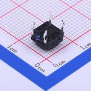 TC-FS66D-C-A Tactile Switch Through hole Component (THT)-4P,6x6mm Switch Single Pole Single Throw Round Button 2.6N Through Hole - Product Image 2