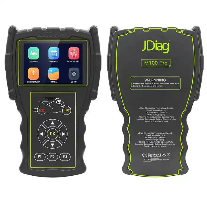 JDiag M100Pro OBD2 Motorcycle Scanner Diagnostic Code Reader For Honda  Kawasaki Honda