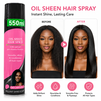 Vente directe d'usine, spray capillaire éclaircissant à la kératine organique de haute qualité, huile capillaire pour des cheveux naturellement sains et brillants, kit de soin des cheveux