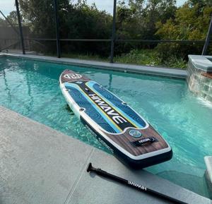 Wholesale Custom 11'X34''X6'' SUP Paddle Board Big Wood Stand-up for Surfing <b>Dropshipping</b> Inflatable HW06/1 Paddle Board Wholesa - Product Image 1