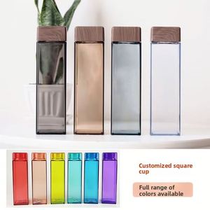 Botella de Agua Deportiva de Plástico, Personalizada, Cuadrada, con Impresión UV, Resistente, Ecológica, para Regalo Promocional - Product Image 1