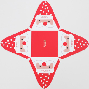 Custom Logo Small Mini Paper Packaging Merry <strong>Christmas</strong> Pyramid Candy Gift <strong>Present</strong> Favour <strong>Box</strong> - Product Image 2