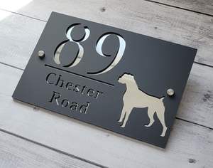 Letreros Personalizados con Número de Casa, Letrero con Logotipo de Casa de Perrito, Placas de Acrílico para Puerta de Negocio, Adecuado para Diversas Ocasiones - Product Image 2