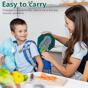 Jouet en acier de taille personnalisée pour calmer les enfants autistes Planche de décompression octogonale double face en silicone Divertissement sportif - Product Image 5