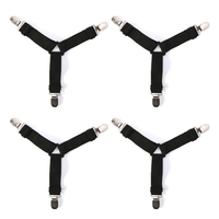 4 Stück verstellbare Dreieck Bettlaken Verschluss Decken Greifer Halter Bettlaken Gürtel Clip