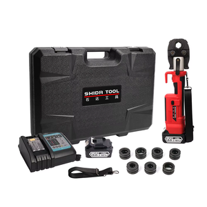 Mini herramienta de prensa automática de acero y tubería de acero inoxidable, herramienta hidráulica de crimpadora <span class=keywords><strong>Pex</strong></span> de cobre que funciona con batería - Product Image 1