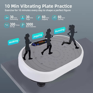 Plateforme vibrante de puissance, machine portable pour la perte de poids, le renforcement musculaire, la mise en forme, l'entraînement de la force, niveaux de vitesse, capacité maximale - Product Image 4
