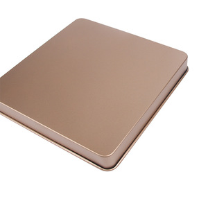 Moule à gâteau carré 28 cm antiadhésif en acier au carbone doré pour gâteau roulé, gâteau de lune, biscuits - Product Image 4