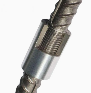 Heavy-Duty Carbon Steel Straight Thread Rebar Coupling Sleeve Polished Finish 25mm/28mm/32mm for Bridge Highway Reinforced - Product Image 4