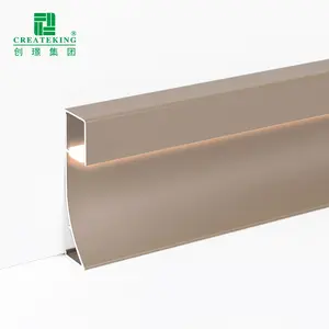 Foshan Manufacturer Waterproof Aluminum Skirting Profiles For House Decoration Customized Size Skirting Board