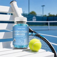 Gummies OEM au complexe 5 électrolytes naturel au goût de carotte violette pour l'énergie quotidienne et l'équilibre hydrique