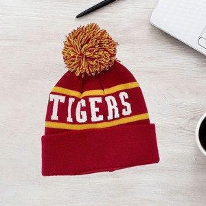 Gorro de Punto Eugene Marathon con Pompón Verde, Gorro Deportivo de Invierno - Product Image 2