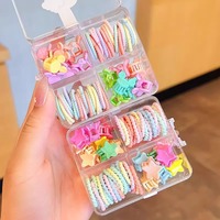 Lot de bandeaux et épingles à cheveux en plastique pour enfants, ne blesse pas les cheveux, accessoires de coiffure pour filles, vente en gros