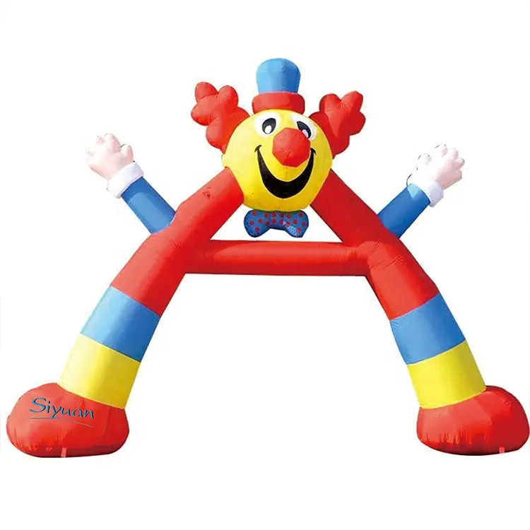 Arco de payaso inflable personalizado para exteriores, modelo en venta