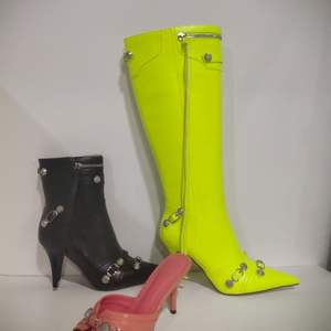 <span class=keywords><strong>Botas</strong></span> de Mujer Retro con Borlas, Tacón de Aguja y Estampado de Serpiente en Tendencia, a la Altura de la Rodilla para Invierno y Otoño - Product Image 5